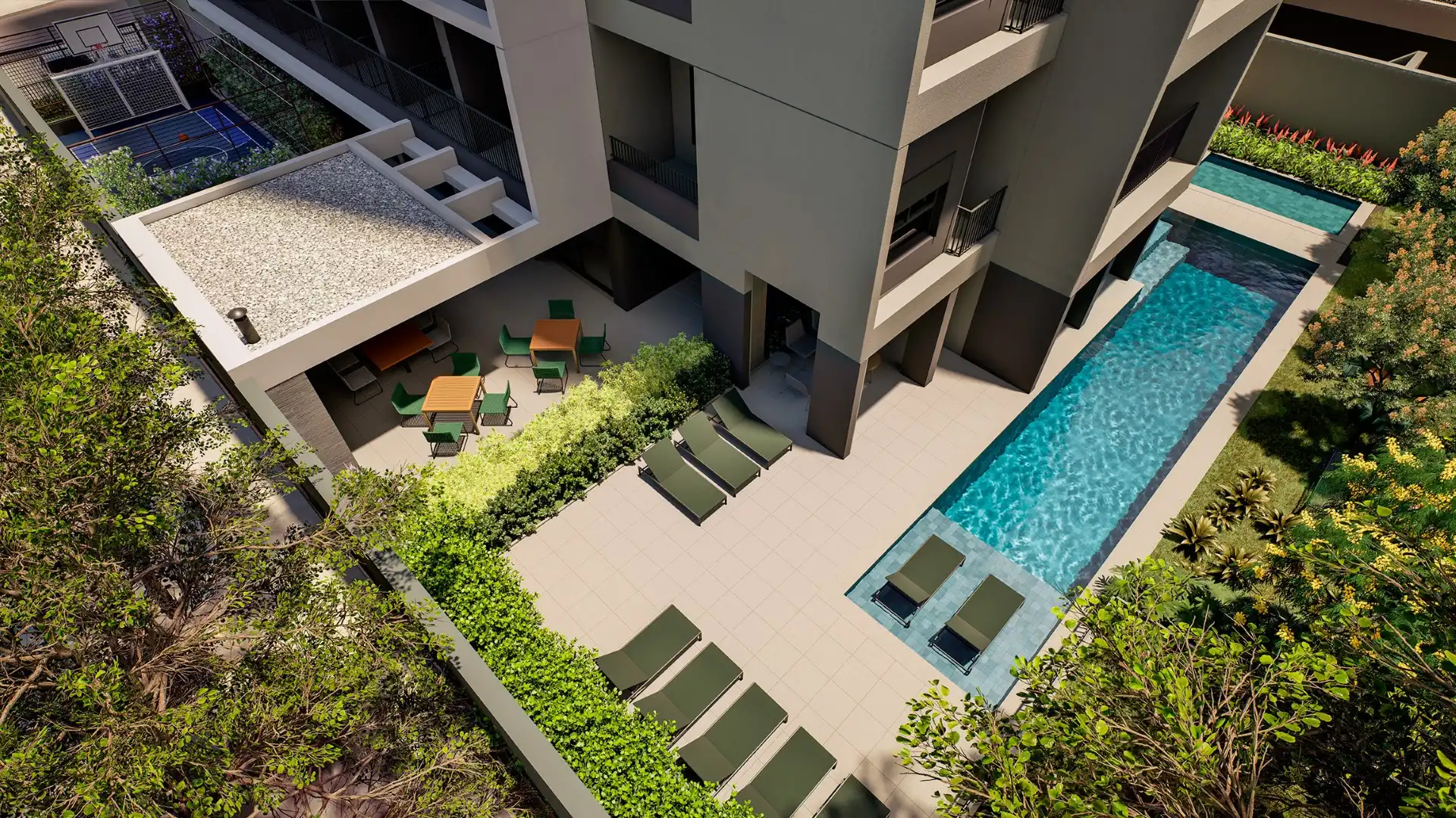 Áreas comuns piscina